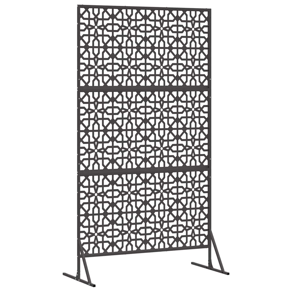 Zaslon za privatnost 100 x 50 x 180 cm Čelik Crna