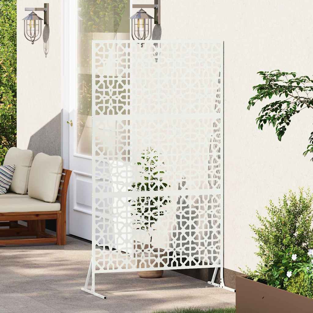 Zaslon za privatnost 100 x 50 x 180 cm Čelik Bijela