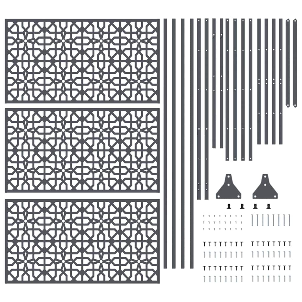 Zaslon za privatnost Antracit 100 x 50 x 180 cm Čelik