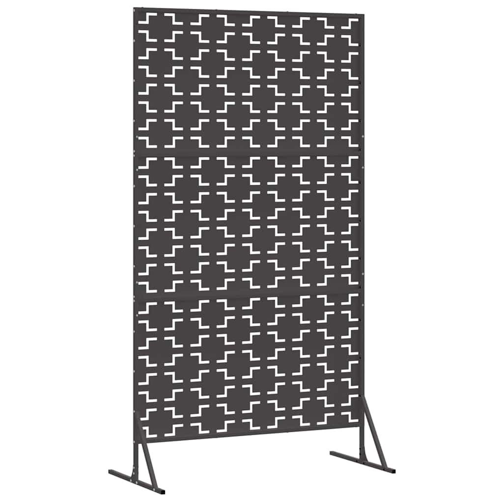 Zaslon za privatnost 100 x 50 x 180 cm Čelik Crna
