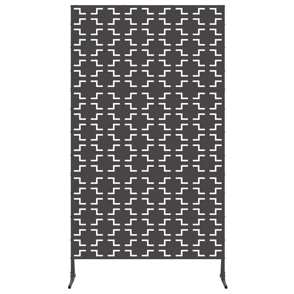 Zaslon za privatnost 100 x 50 x 180 cm Čelik Crna