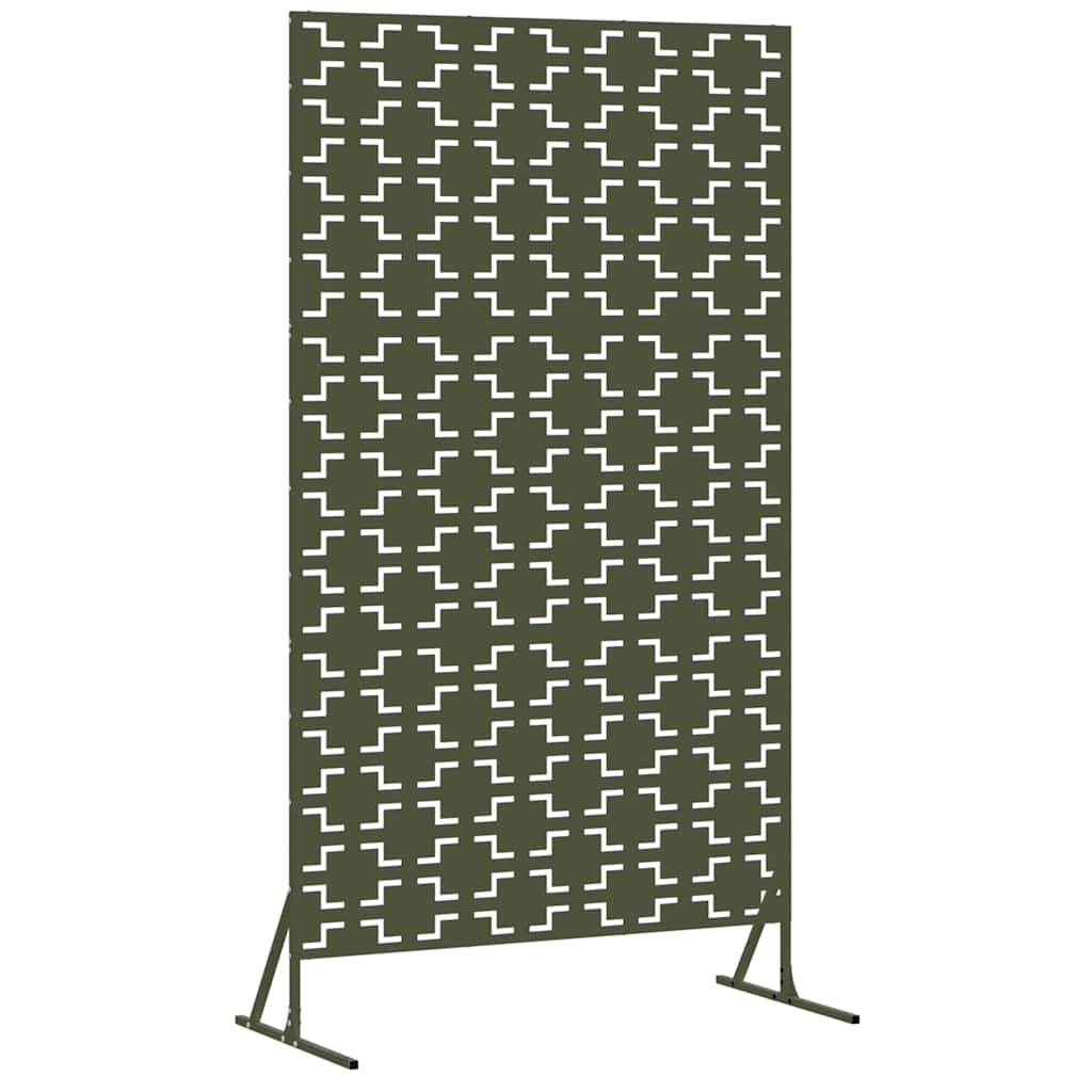 Zaslon za privatnost 100 x 50 x 180 cm Čelik Maslinastozelena