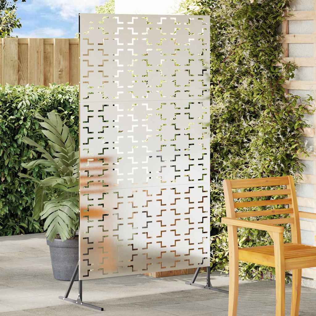 Zaslon za privatnost Siva 100 x 50 x 180 cm Čelik