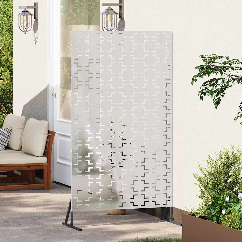 Zaslon za privatnost Siva 100 x 50 x 180 cm Čelik
