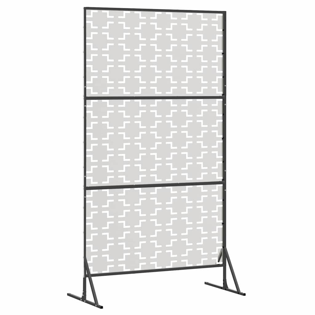 Zaslon za privatnost Siva 100 x 50 x 180 cm Čelik