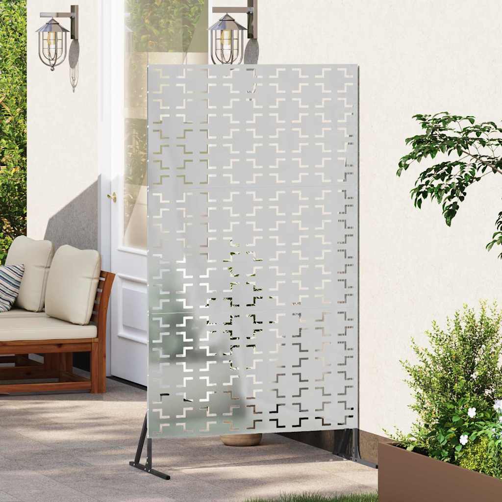 Zaslon za privatnost Siva 100 x 50 x 180 cm Čelik