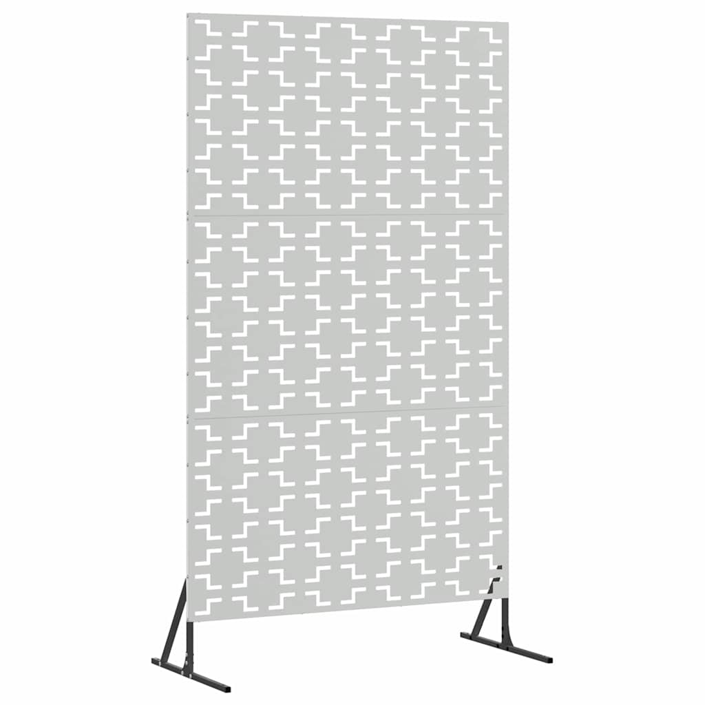 Zaslon za privatnost Siva 100 x 50 x 180 cm Čelik
