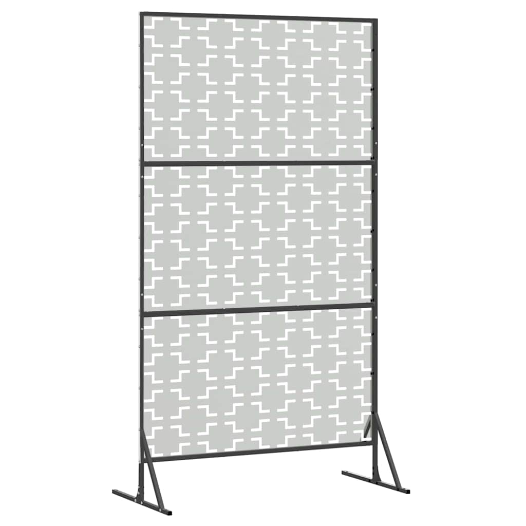 Zaslon za privatnost Siva 100 x 50 x 180 cm Čelik