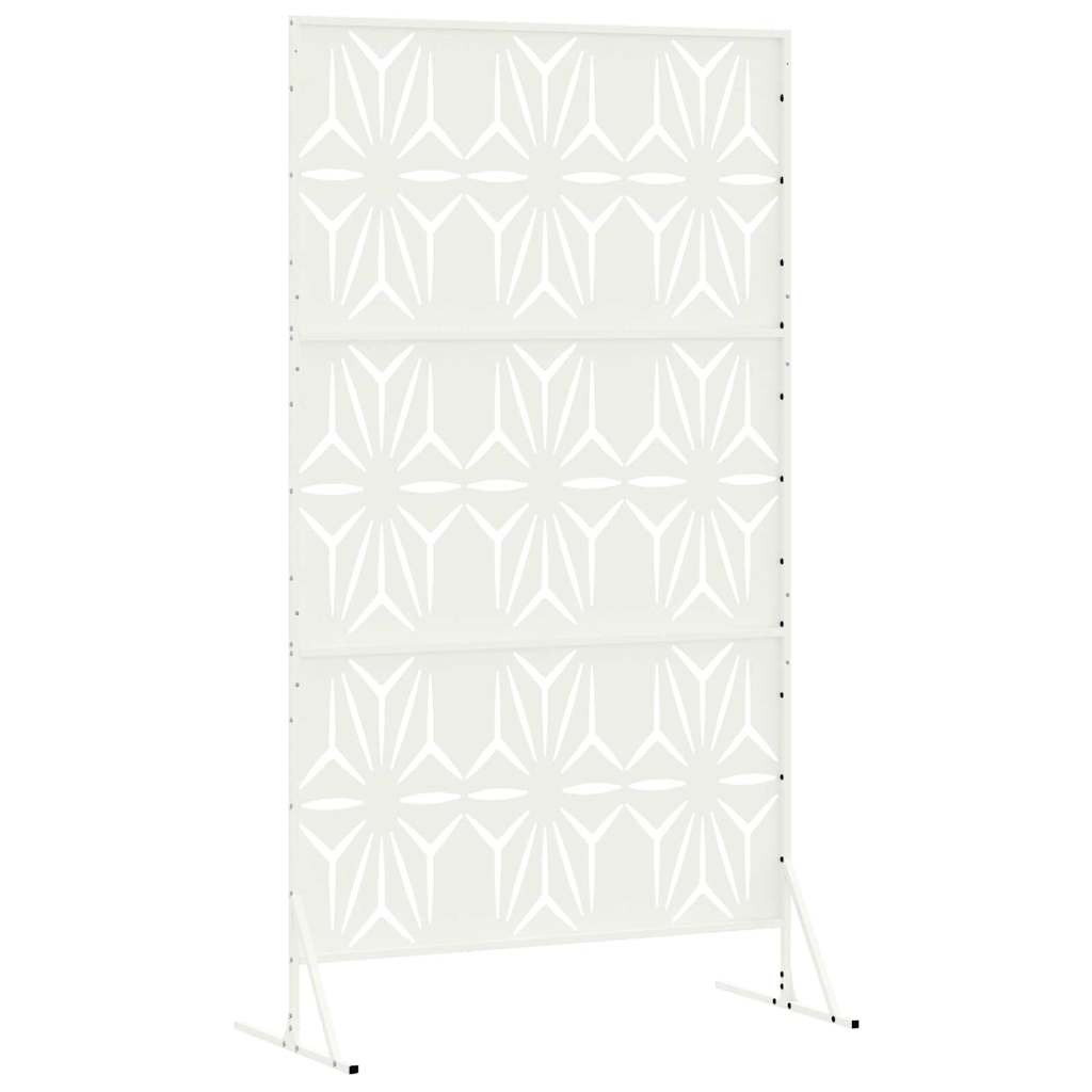 Zaslon za privatnost 100 x 50 x 180 cm Čelik Bijela