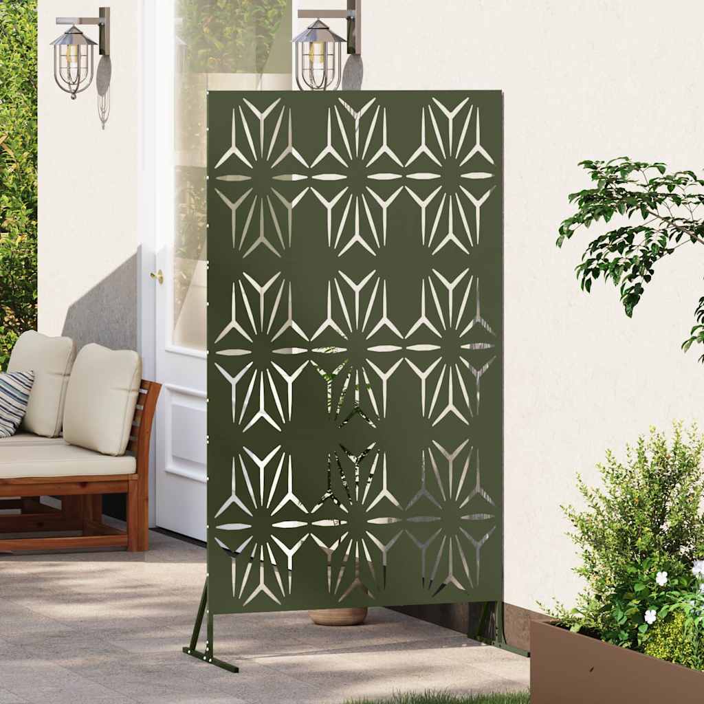 Zaslon za privatnost Maslinasta 100 x 50 x 180 cm Čelik