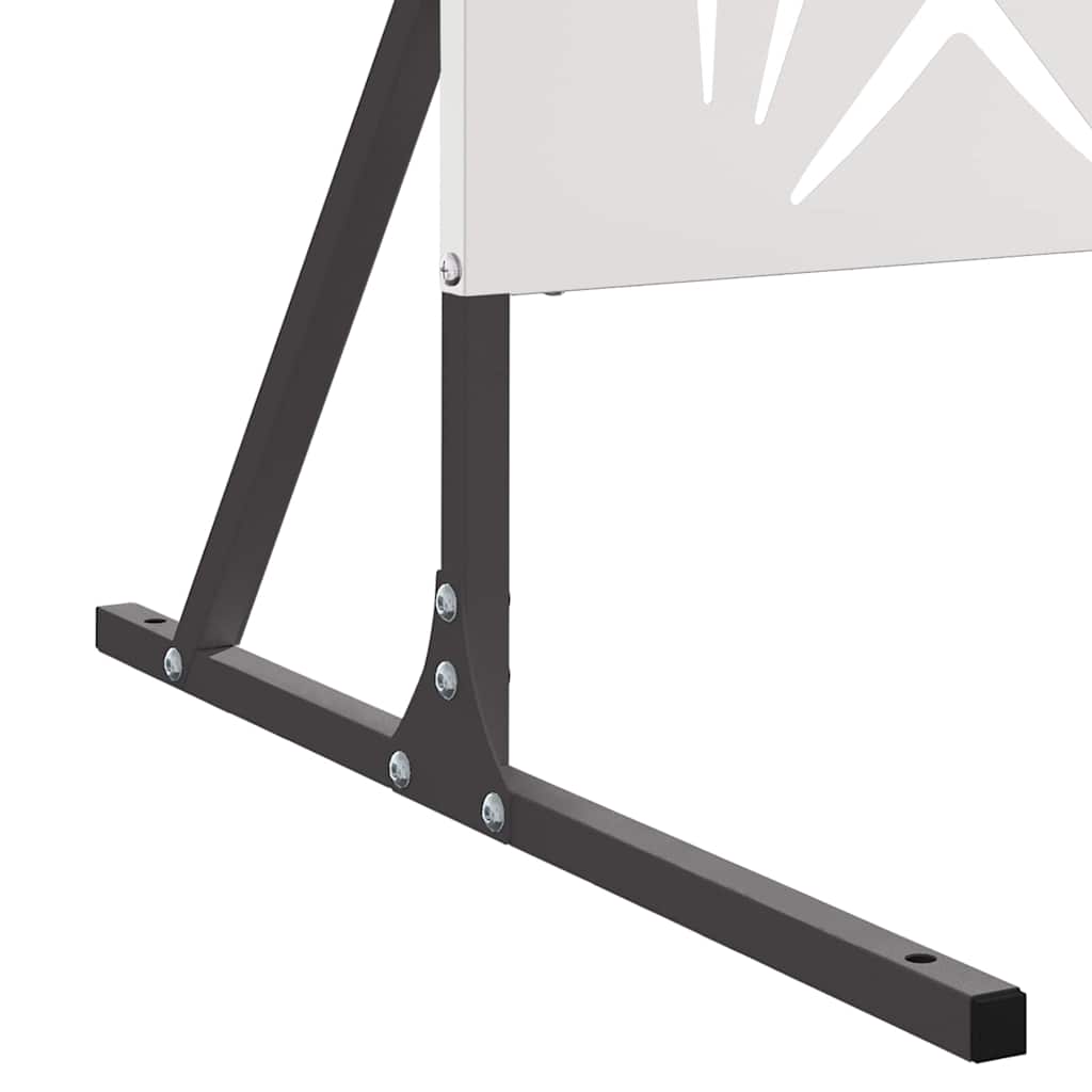 Zaslon za privatnost Siva 100 x 50 x 180 cm Čelik