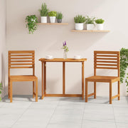 Vrtna stolica 2 pcs Smeđa 50 x 50 x 91cm Čvrsto drvo akacije