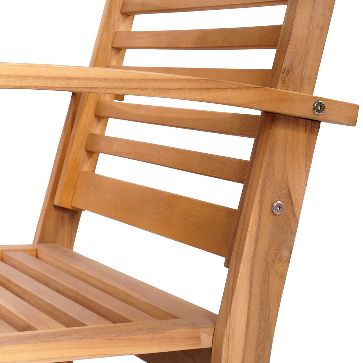 Stolica 2 Komad Smeđa 65 x 60 x 76,5 cm Čvrsto teak drvo