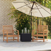 Stolica 2 Komad Smeđa 65 x 60 x 76,5 cm Čvrsto teak drvo