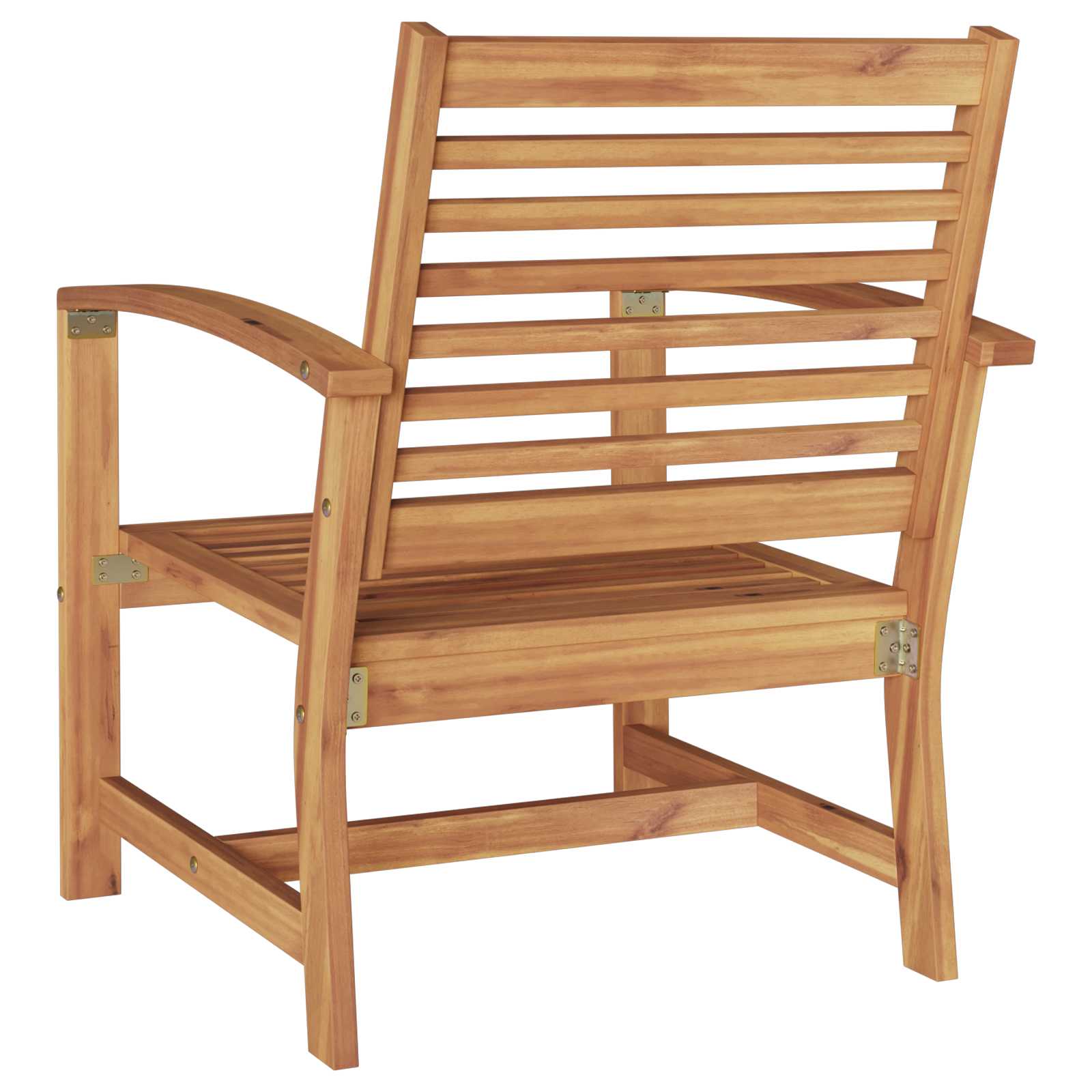 Stolica 2 Komad Smeđa 65 x 60 x 76,5 cm Čvrsto teak drvo