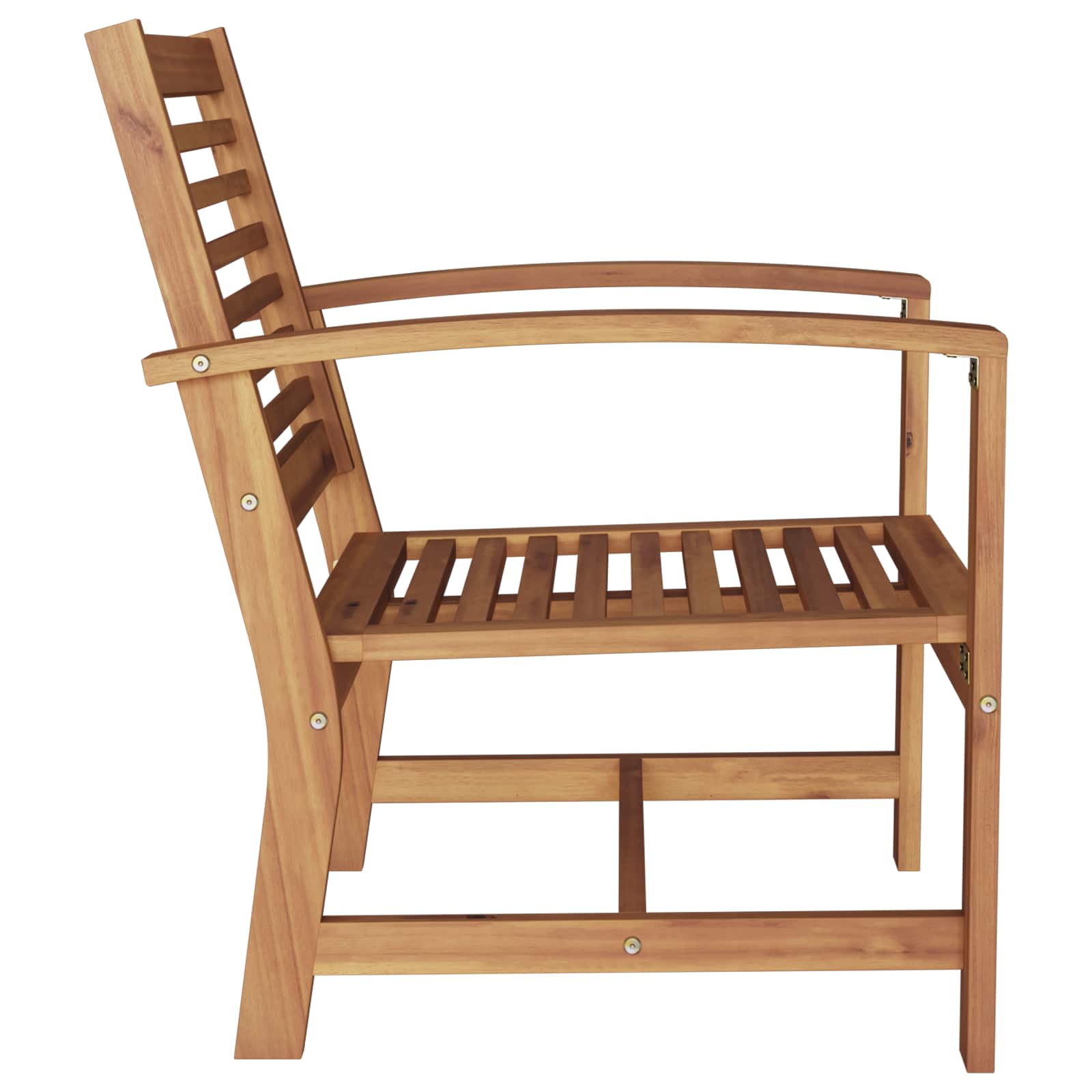 Stolica 2 Komad Smeđa 65 x 60 x 76,5 cm Čvrsto teak drvo