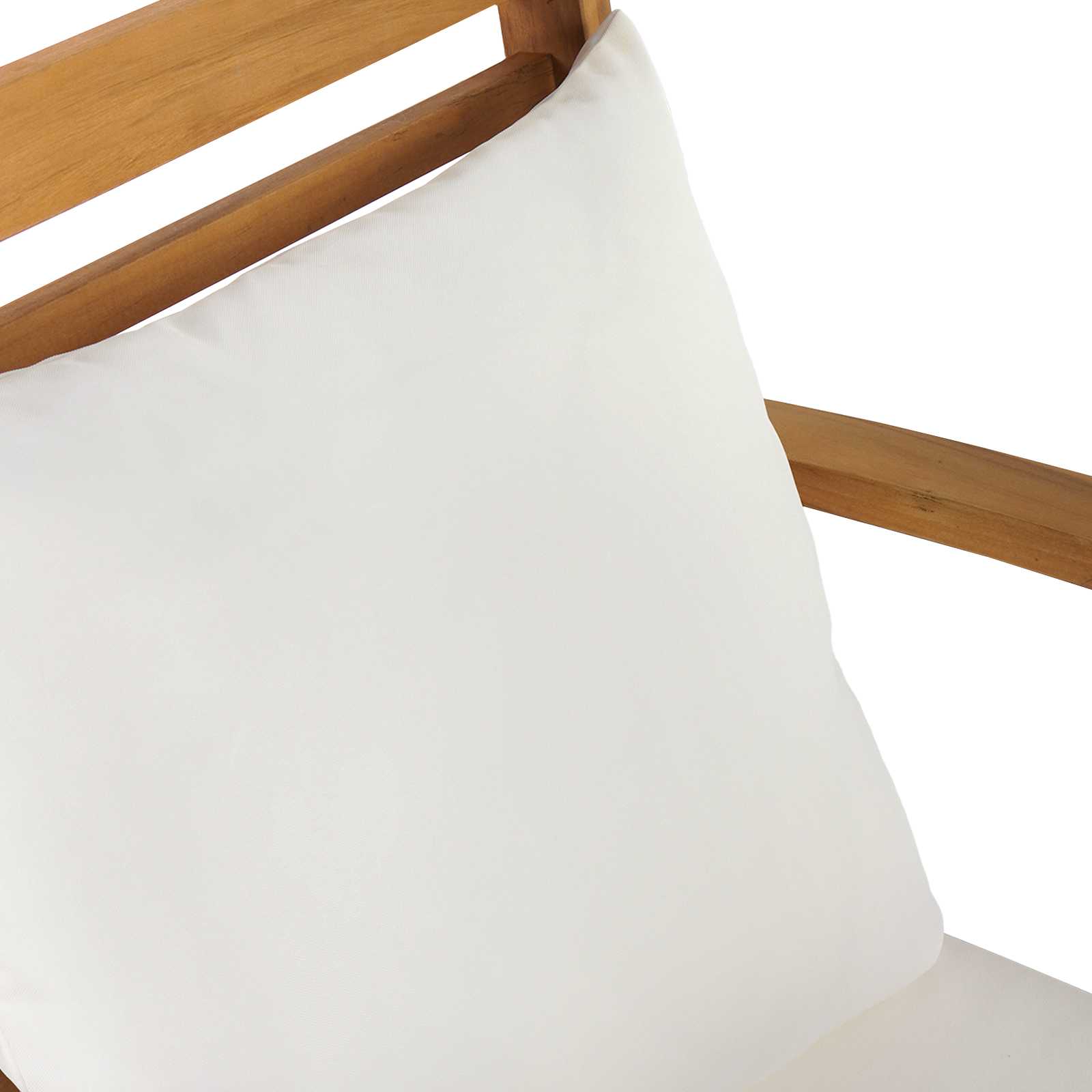 Stolica 2 Komad Smeđa i krem 65 x 60 x 76,5 cm Čvrsto teak drvo