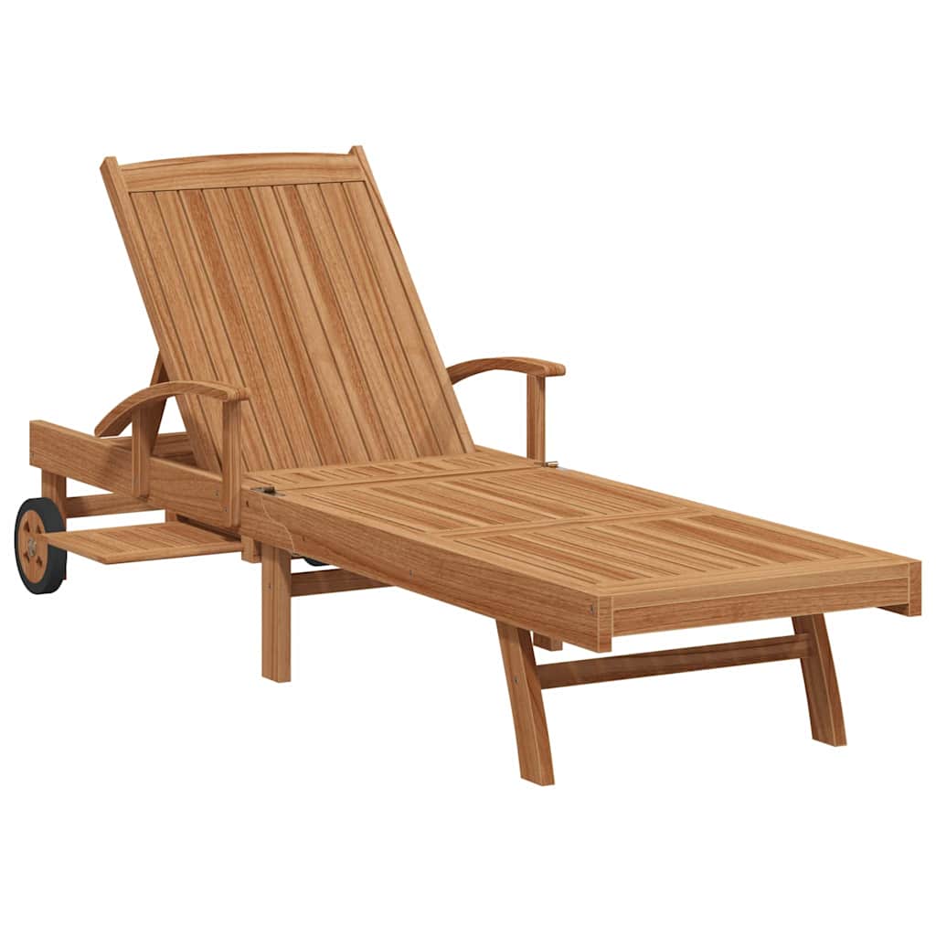 Ležaljka za sunčanje Smeđa 195 x 59 x 78,5 cm Čvrsto teak drvo