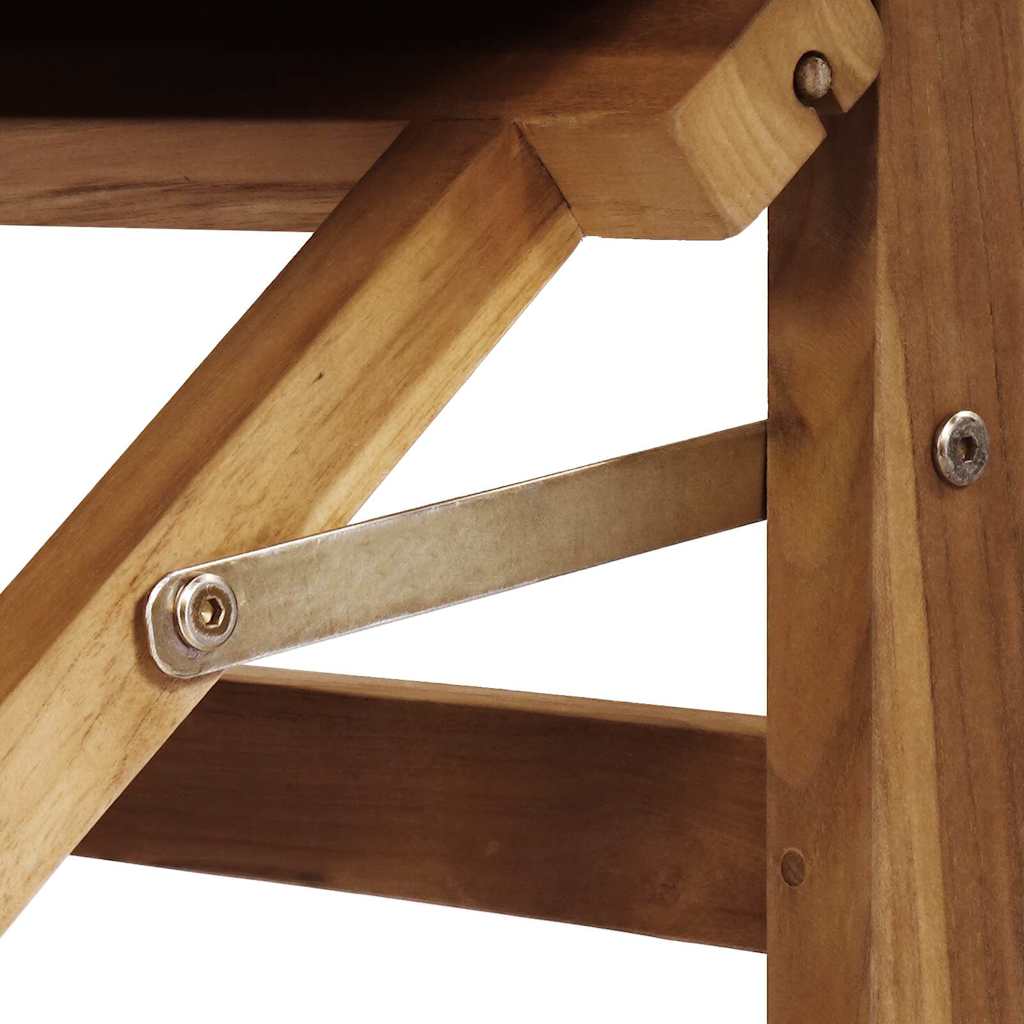 Stolac za blagovanje Siva 56 x 54 x 87 cm Čvrsto teak drvo