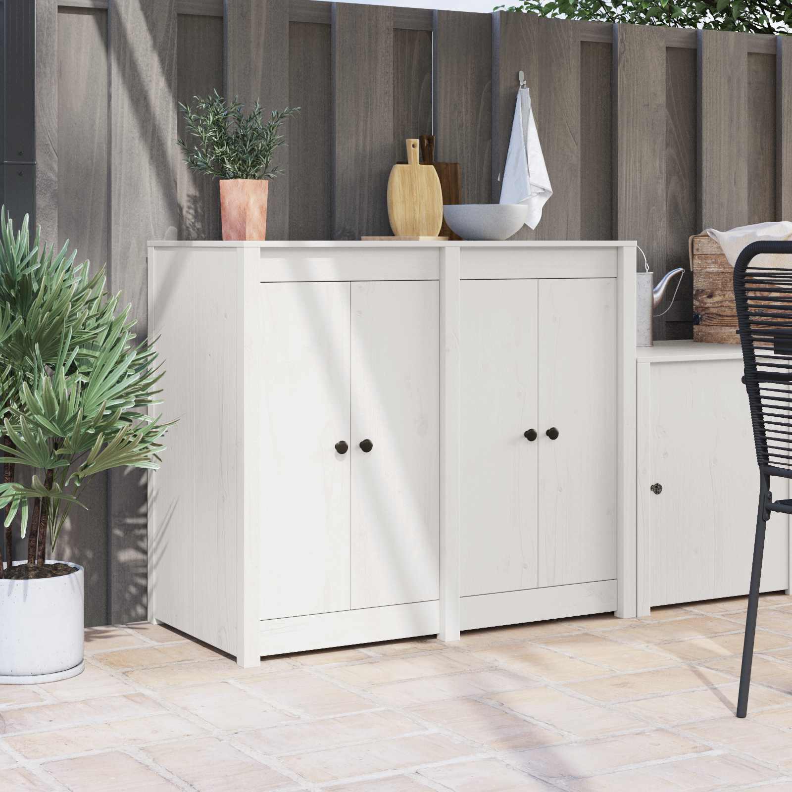 Kuhinjska vrata MEPPEL 2 pcs Bijelo 50 x 9 x 82 cm