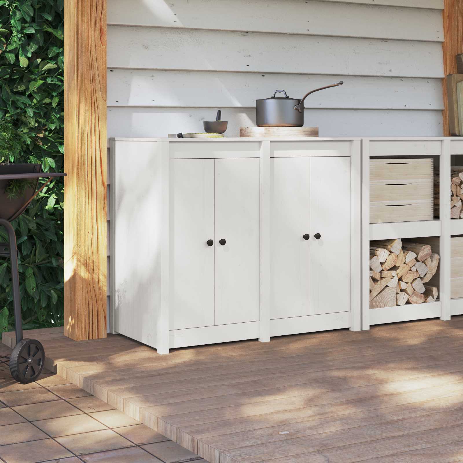 Kuhinjska vrata MEPPEL 2 pcs Bijelo 50 x 9 x 82 cm
