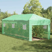 Staklenik s sklopivim okvirom Zelena 290 x 870 x 315 cm Željezo