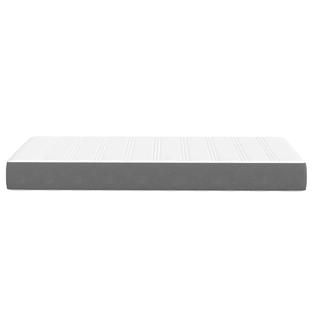 Madrac s madracem Svijetlo siva 80 x 200 cm tkanina