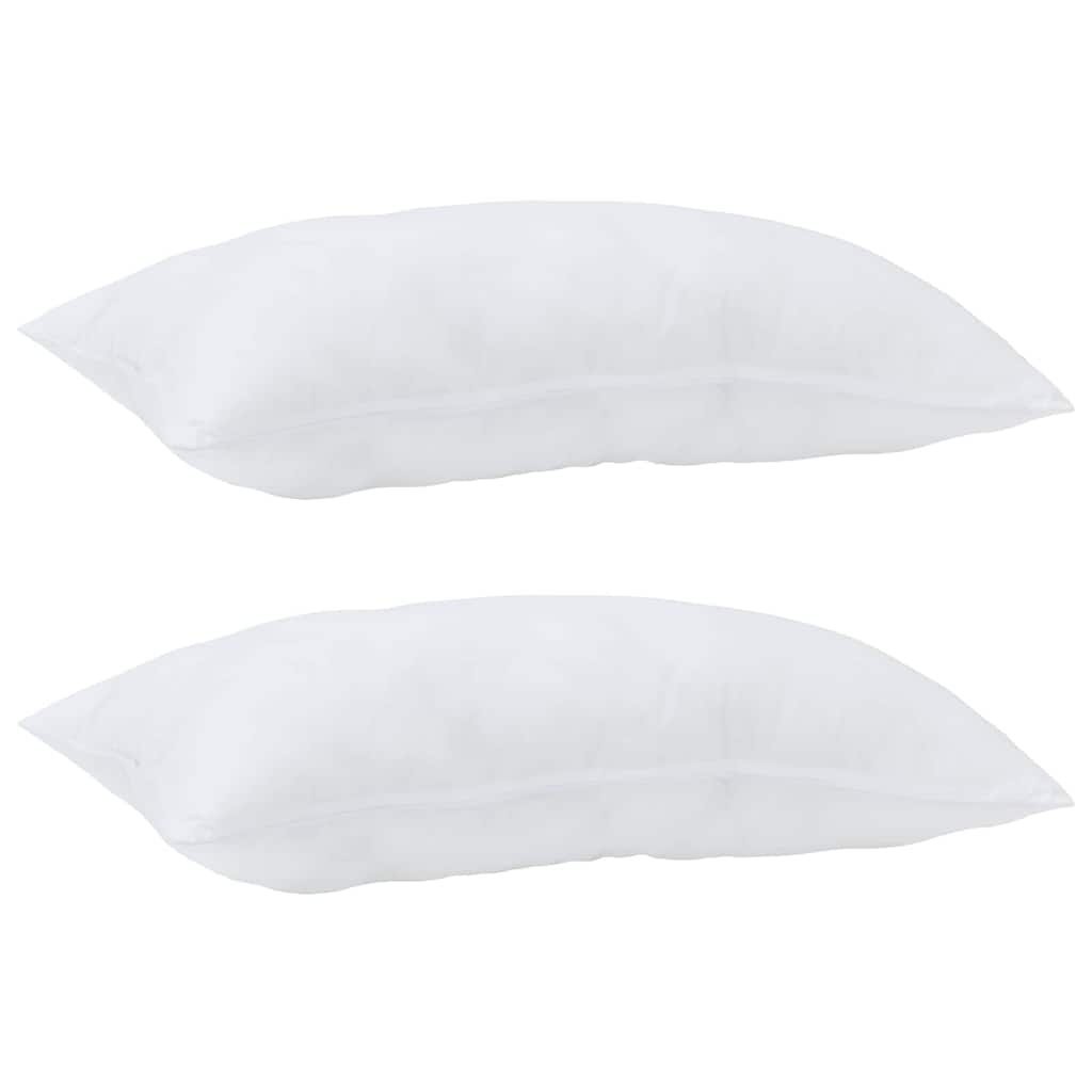 Jastuk 2 pcs Bijelo 80 x 40 x 20 cm Pamuk i poliester