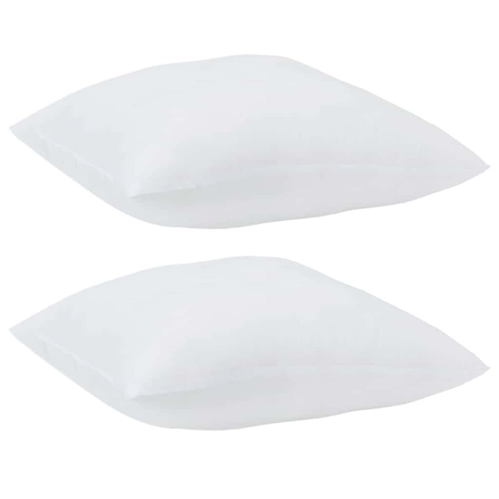 Jastuk s jastukom 2 pcs Bijelo 41 x 40 x 20 cm Poliester