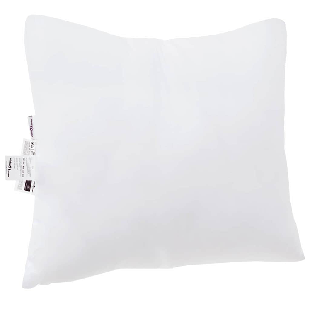 Jastuk s jastukom 2 pcs Bijelo 41 x 40 x 20 cm Poliester
