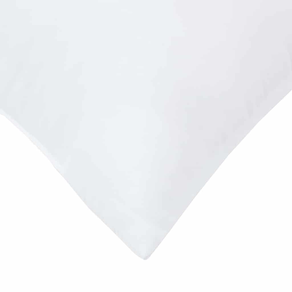 Jastuk s jastukom 2 pcs Bijelo 51 x 50 x 20 cm Poliester
