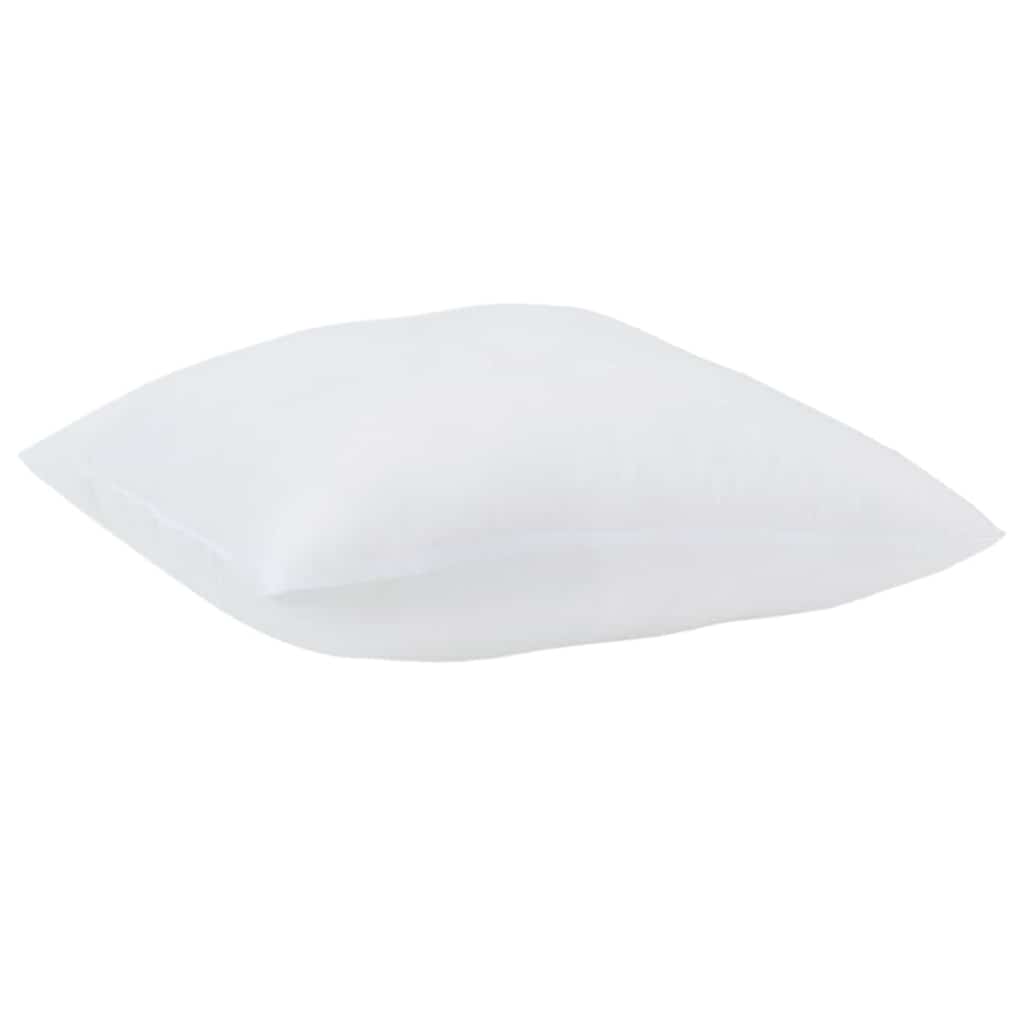 Jastuk s jastukom 2 pcs Bijelo 60 x 60 x 20 cm Poliester