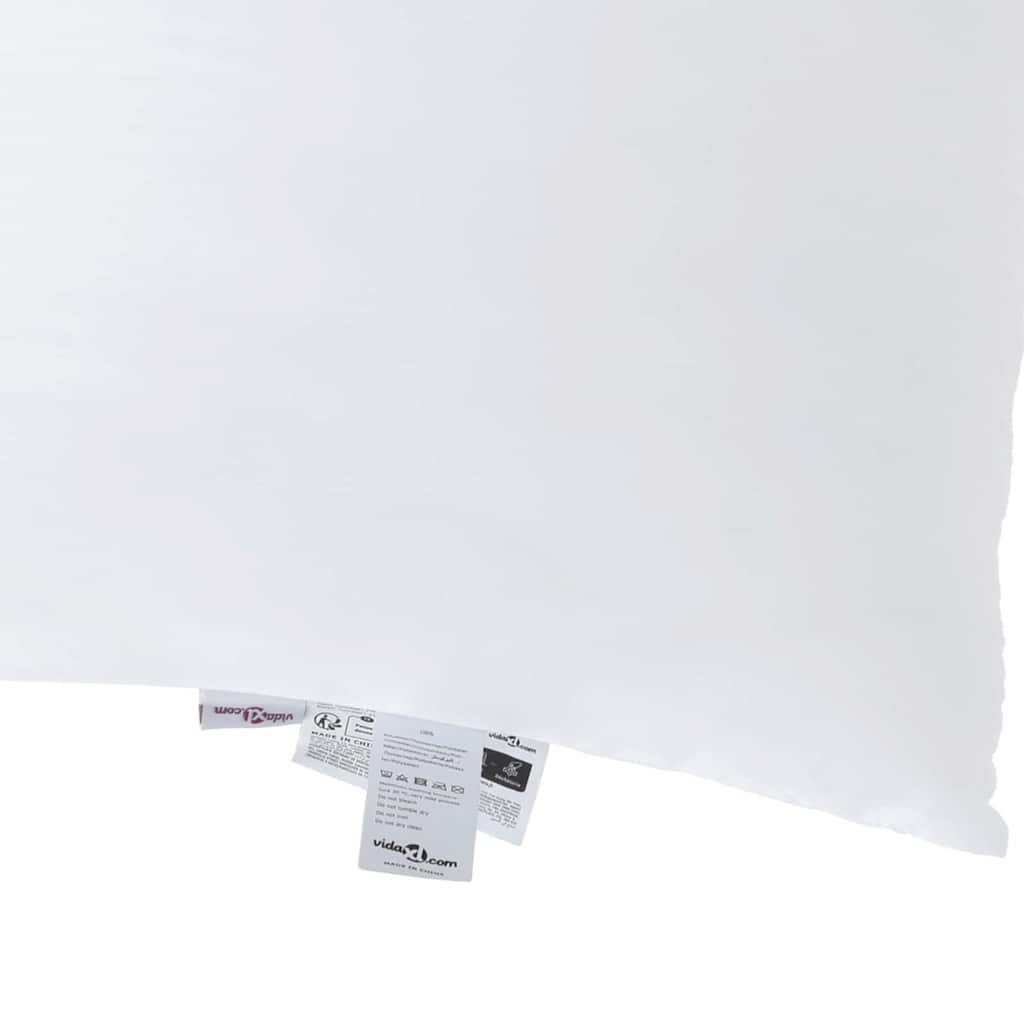 Jastuk s jastukom 2 pcs Bijelo 61 x 41 x 20 cm Poliester