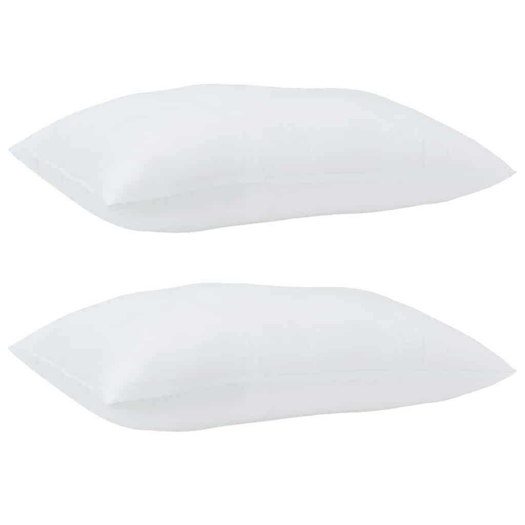 Jastuk s jastukom 2 pcs Bijelo 61 x 41 x 20 cm Poliester