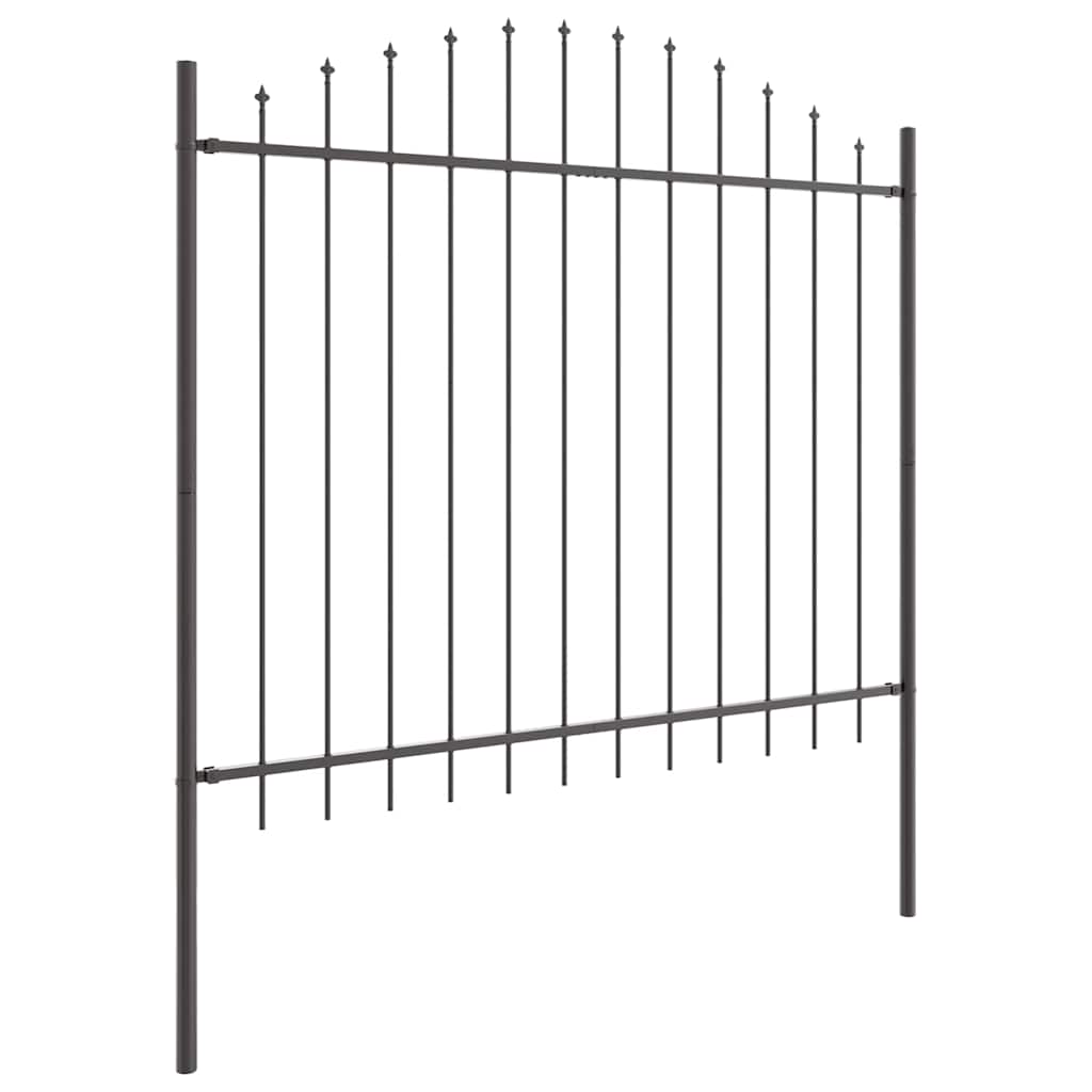 Vrtna Ograda Woerden Siva 170 x 190 cm Čelik s prahom premazan