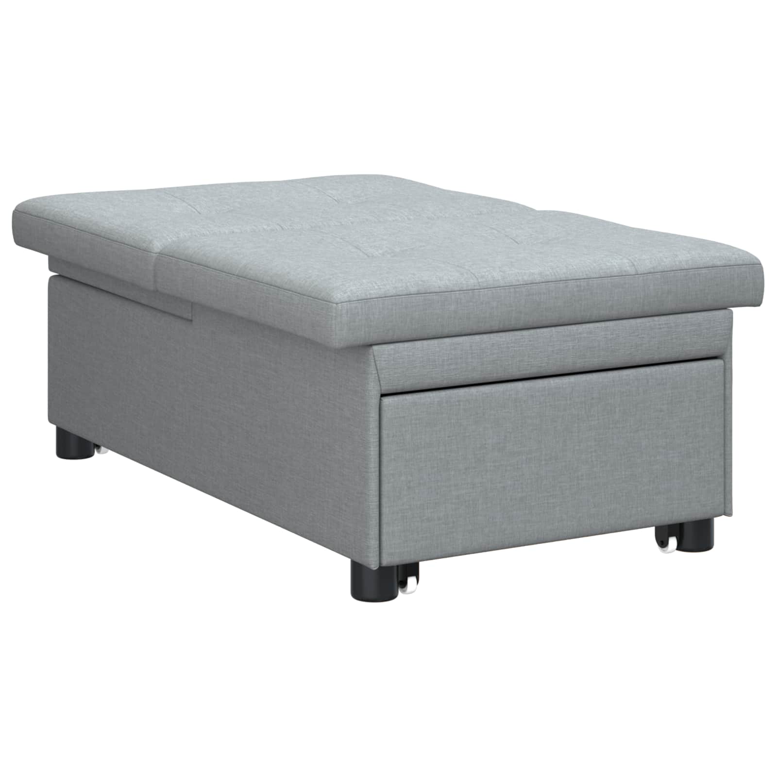 Krevet-sofa na razvlačenje Svijetlo siva 194 x 50 x 82 cm