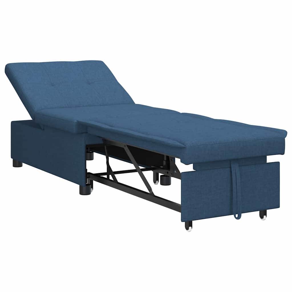 Krevet-sofa na razvlačenje Plava 194 x 50 x 82 cm tkanina
