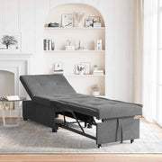 Krevet-sofa na razvlačenje Tamno siva 194 x 67 x 82 cm