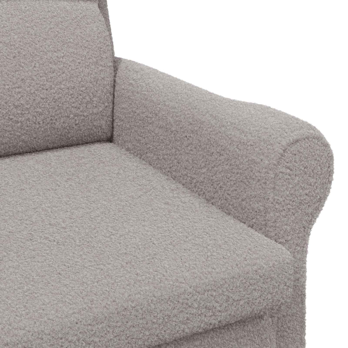 fotelja Svjetlosiva Mekani Sherpa materijal