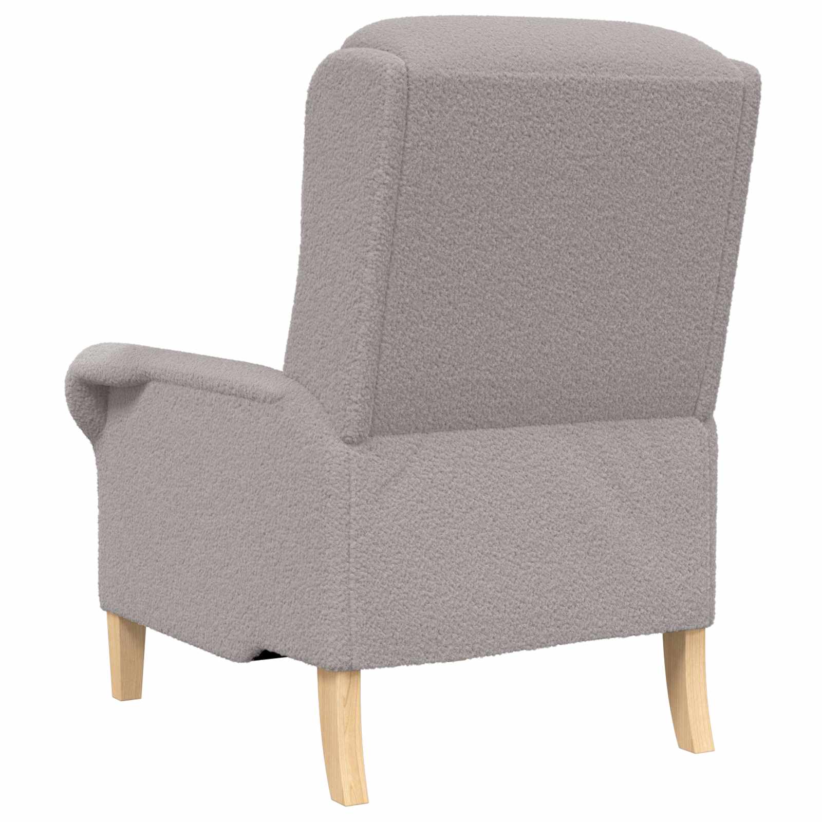 fotelja Svjetlosiva Mekani Sherpa materijal