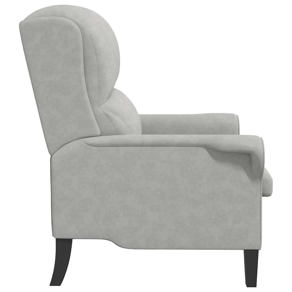 fotelja Svjetlosiva 76 x 94 x 102 cm Mikrofibra