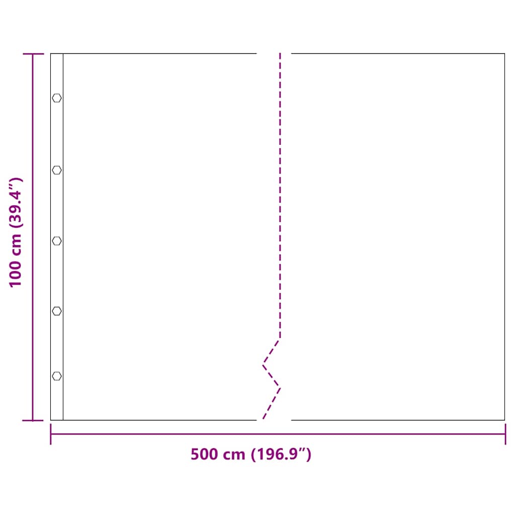 Barijera za korijenje Crna 1 x 5 m Polietilen