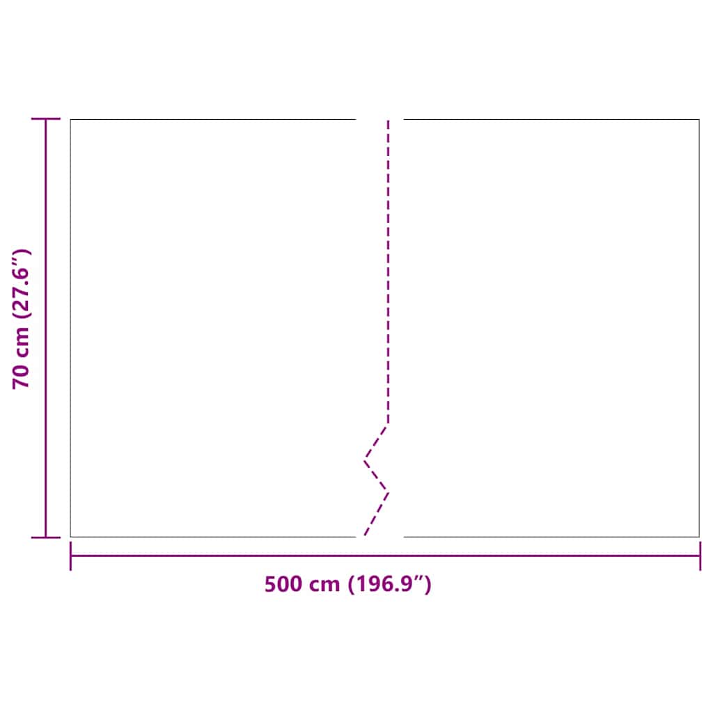 Barijera za korijenje Crna 0,7 x 5 m Polietilen