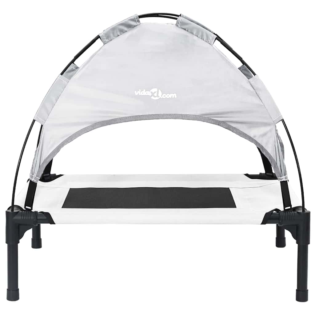 Krevet za psa Srebrno Siva 76 x 62 x 70,5 cm Čelik