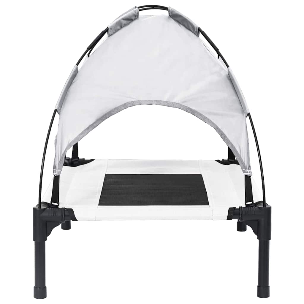 Krevet za psa Srebrno Siva 76 x 62 x 70,5 cm Čelik