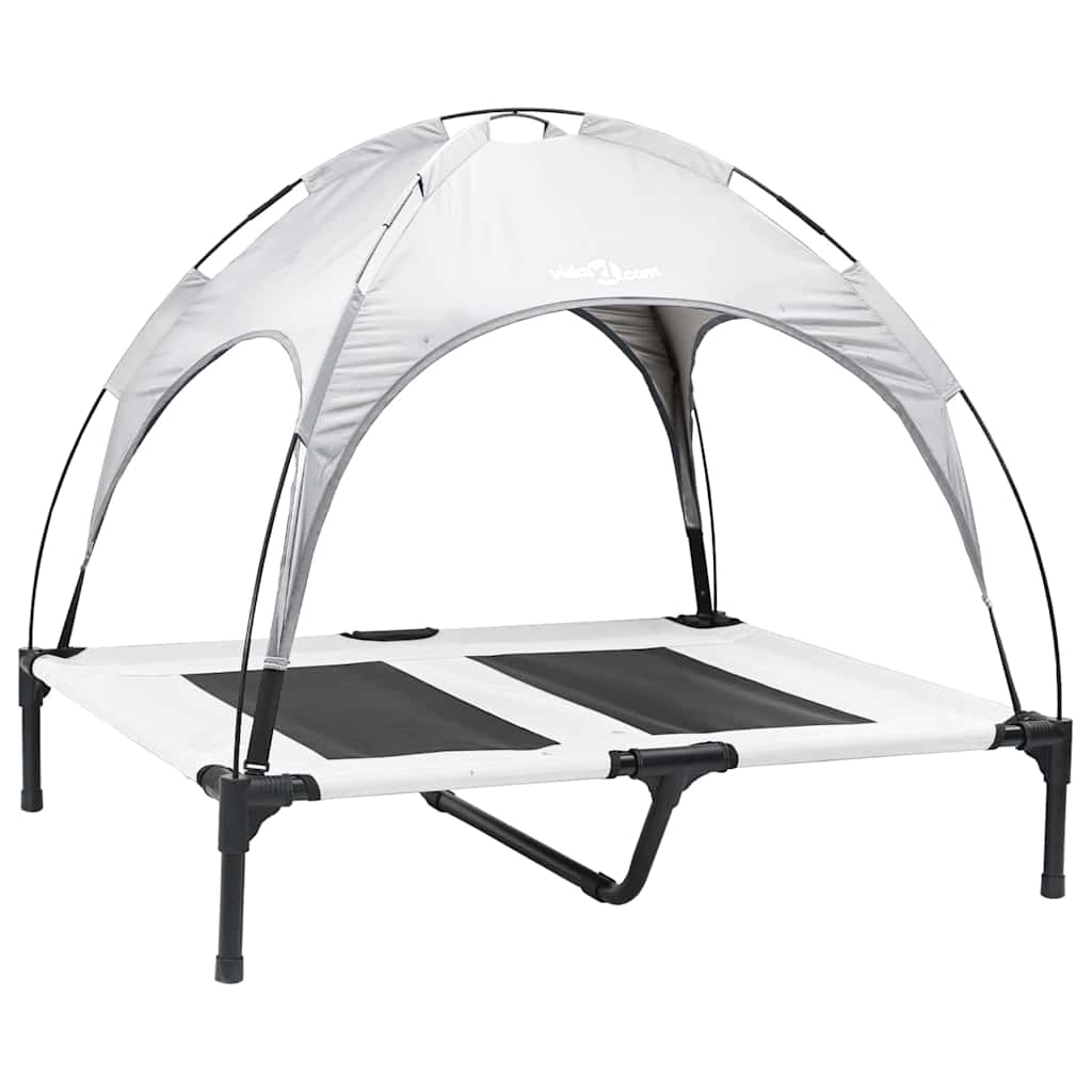 Krevet za psa Srebrno Siva 92 x 77 x 82,5 cm Čelik
