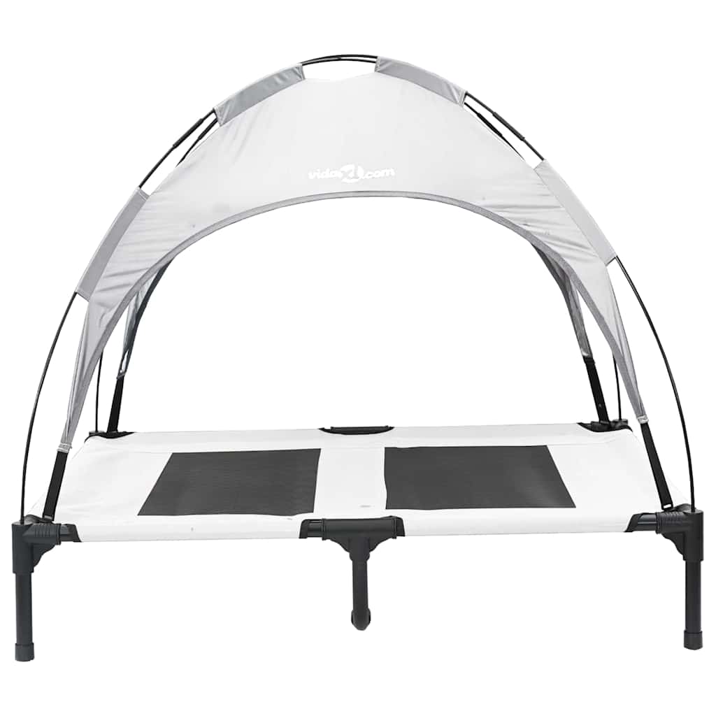 Krevet za psa Srebrno Siva 92 x 77 x 82,5 cm Čelik