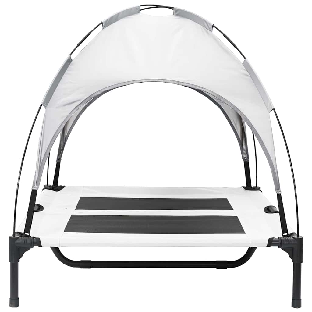 Krevet za psa Srebrno Siva 92 x 77 x 82,5 cm Čelik