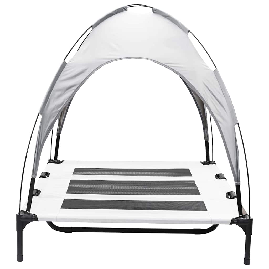 Krevet za psa Srebrno Siva 122 x 93 x 106,5 cm Čelik