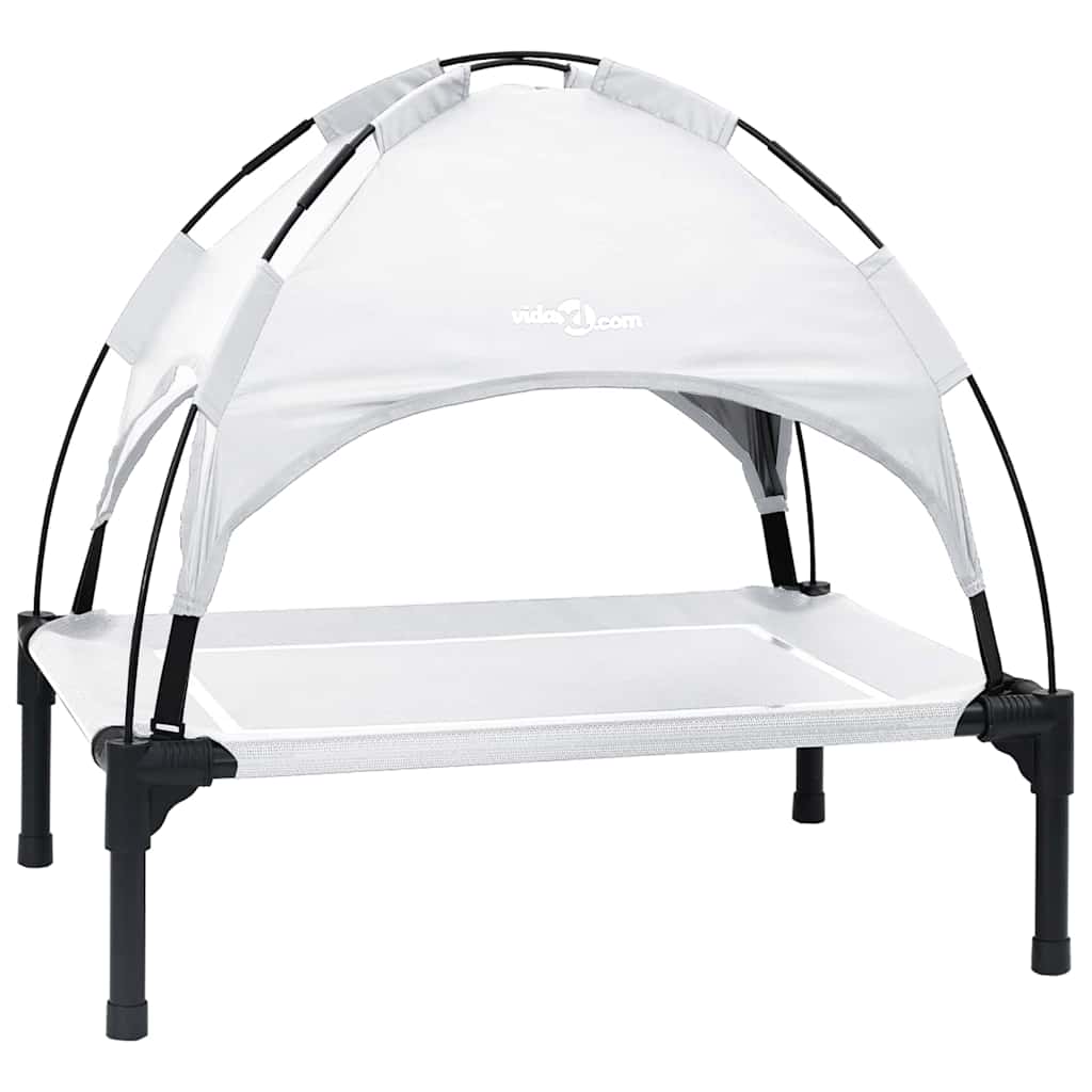 Krevet za psa Srebrno Siva 71 x 64 x 71 cm Čelik